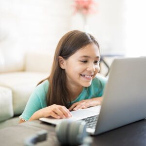 Girl on laptop